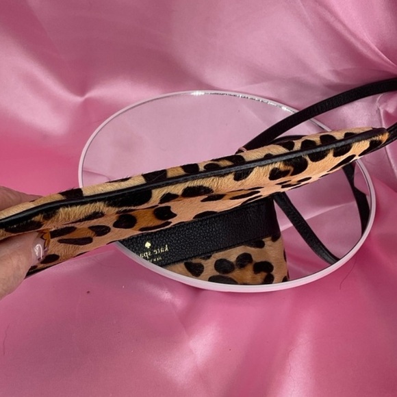 Kate Spade Lolly Calf Hair Animal Print Wristlet - Picture 5 of 8